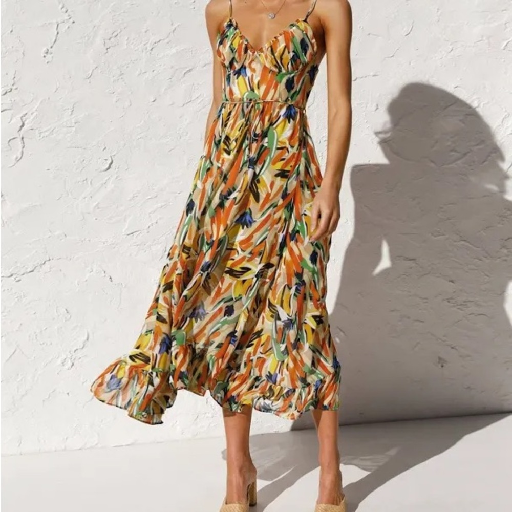 Commense Vibrant Maxi Dress- With Tag